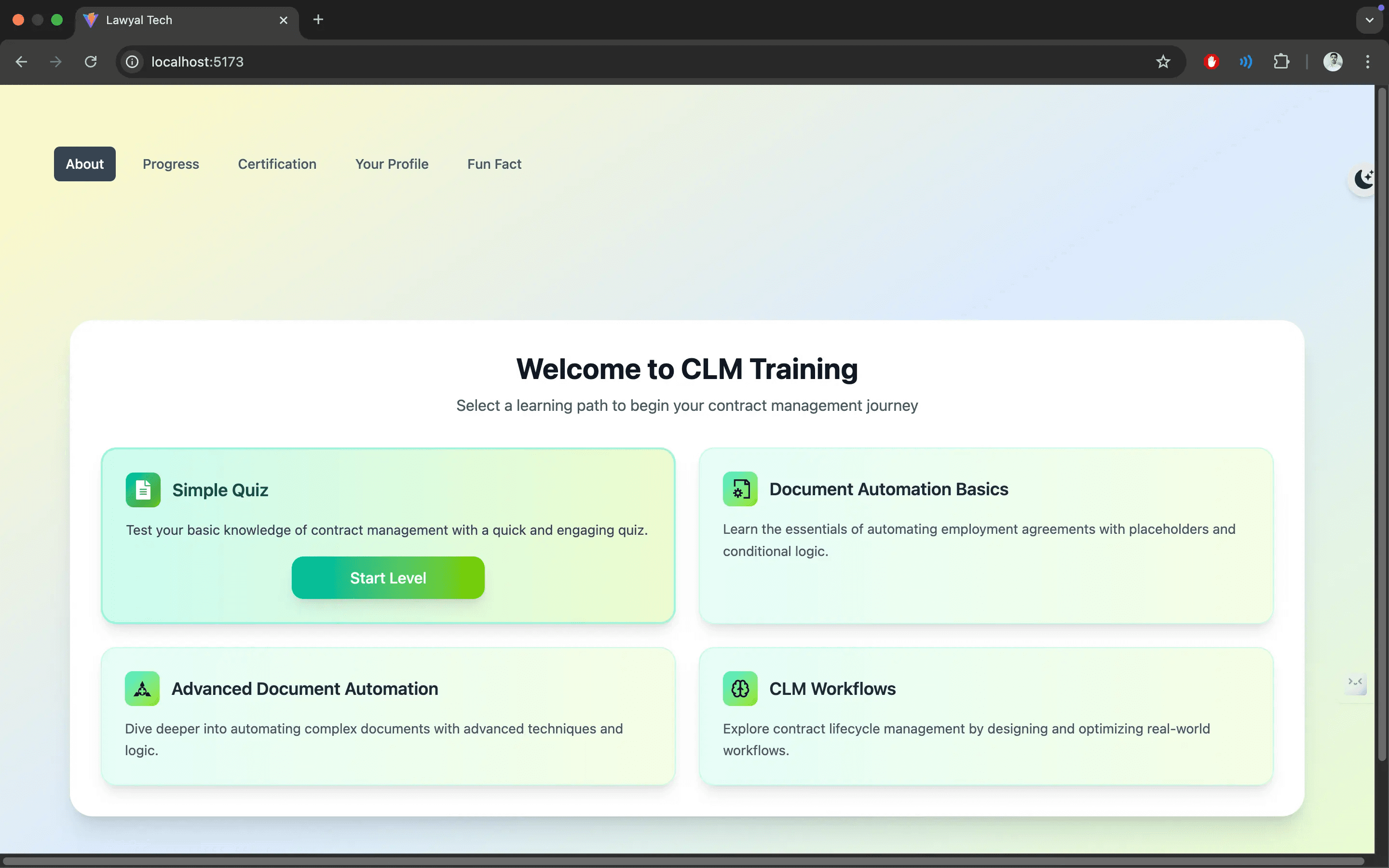 Lawyal Tech website introducing the Contract Coder platform